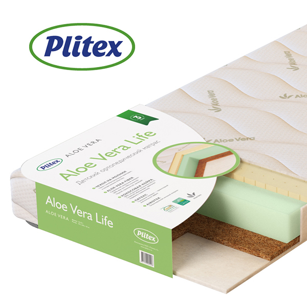 Матрас детский Plitex Aloe Vera Simple 120х60 см