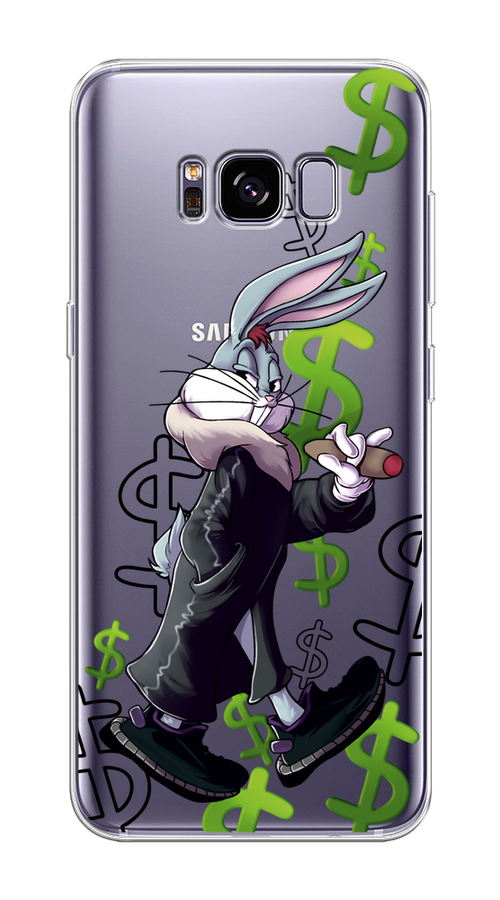 

Чехол на Samsung Galaxy S8 Plus "Rich Bugs Bunny", Зеленый;черный;голубой, 24850-6