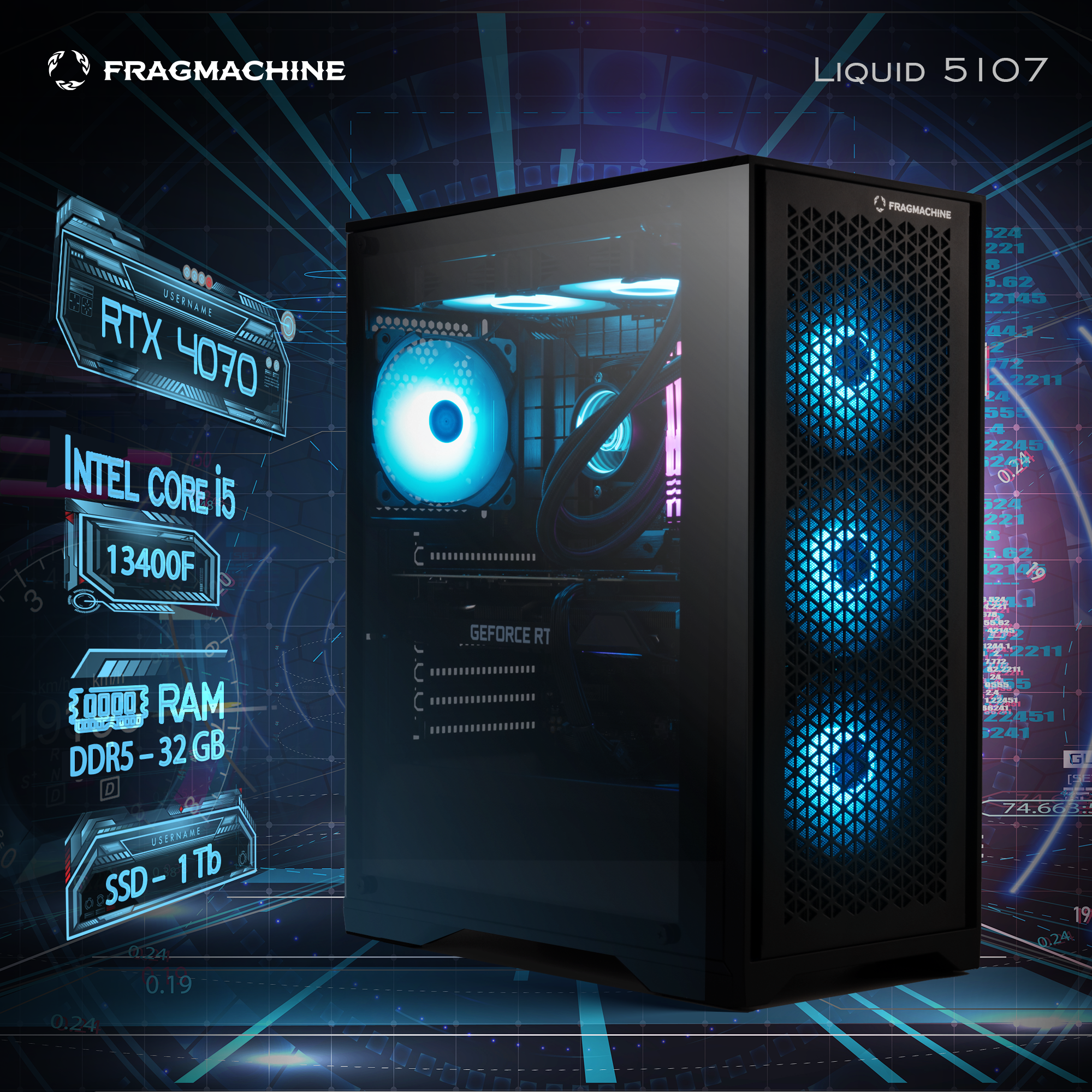 

Системный блок FragMachine Liquid 5107, Liquid 5107 148687