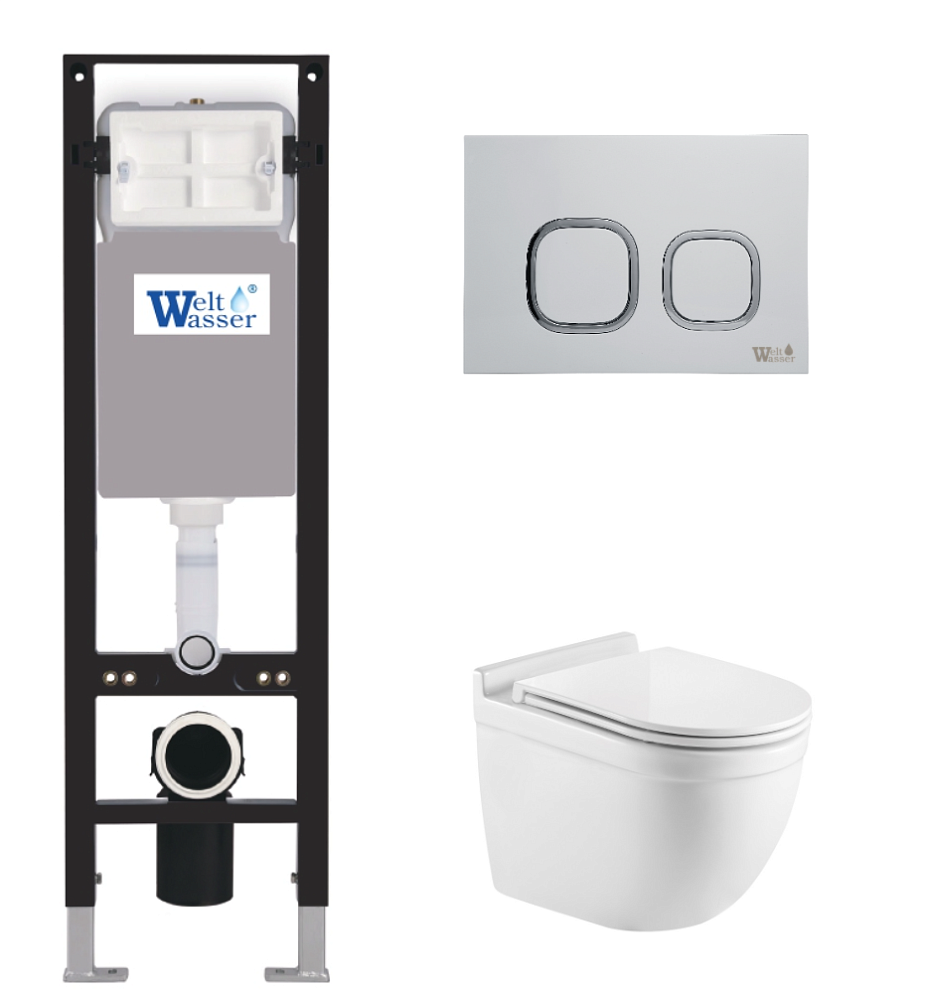 

Комплект унитаз с инсталляцией WeltWasser AMBERG 350 + HEIMBACH 043 GL-WT + AMBERG RD-WT