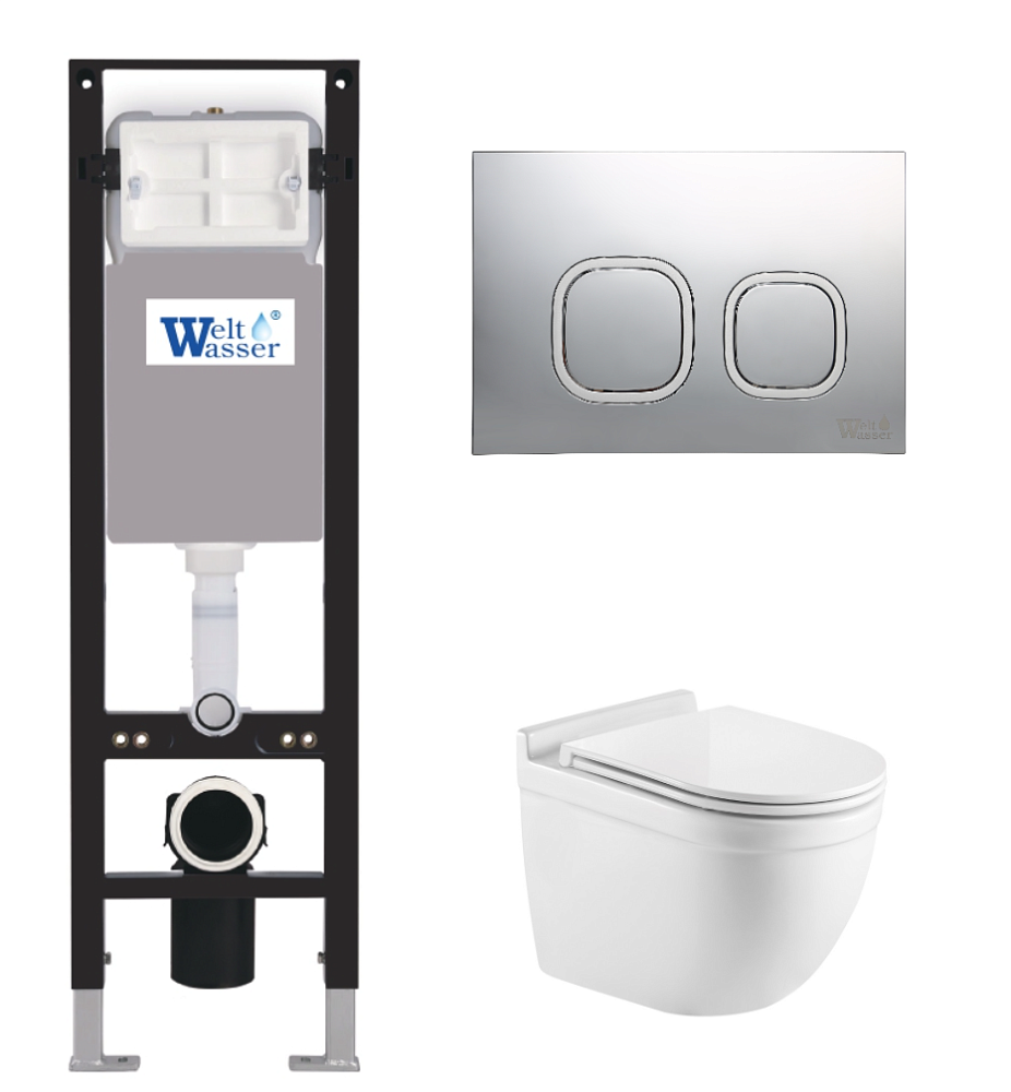 

Комплект унитаз с инсталляцией WeltWasser AMBERG 350 + HEIMBACH 043 GL-WT + AMBERG RD-CR