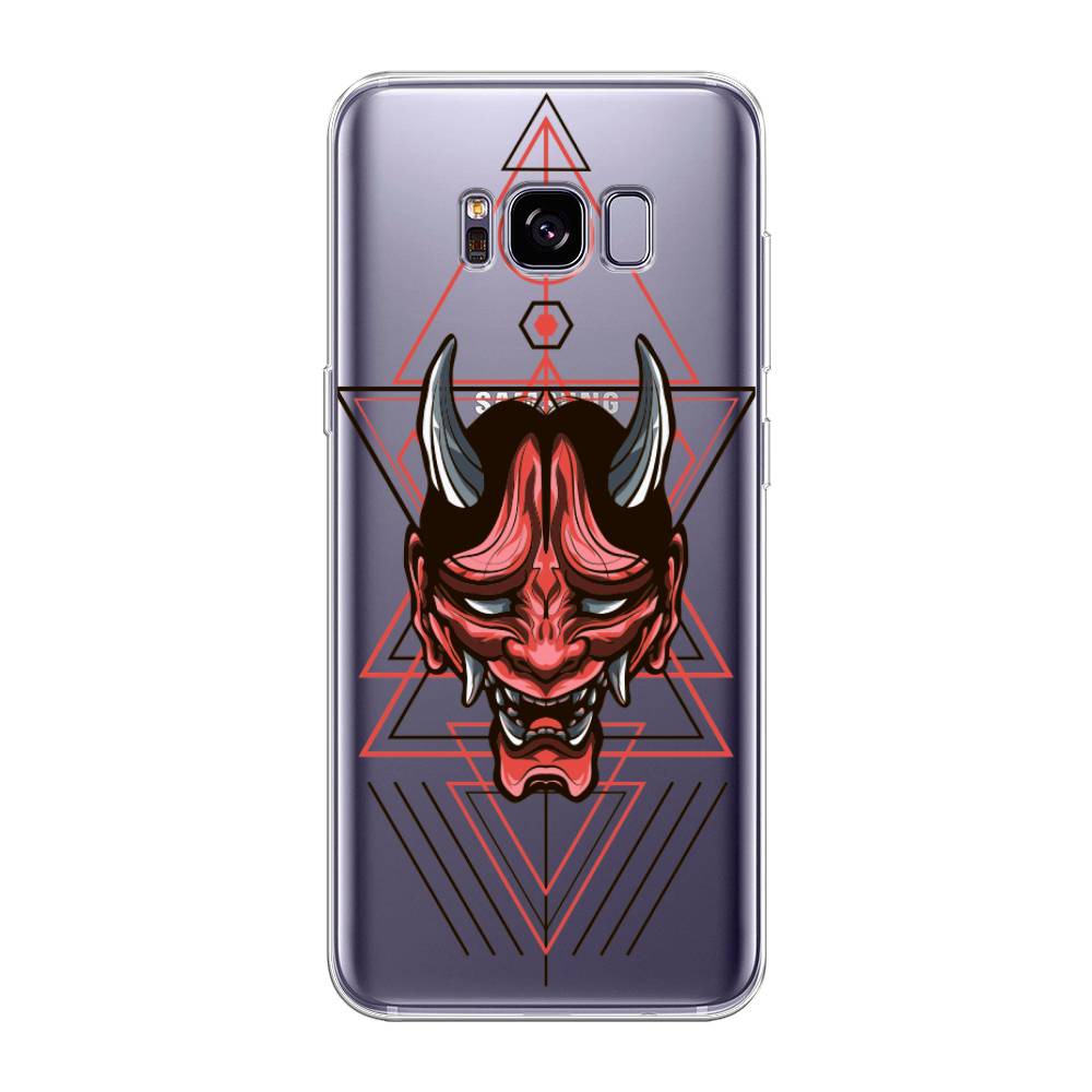 

Чехол на Samsung Galaxy S8 Plus "Hanya Oni mask", Серый;красный;черный, 24850-4