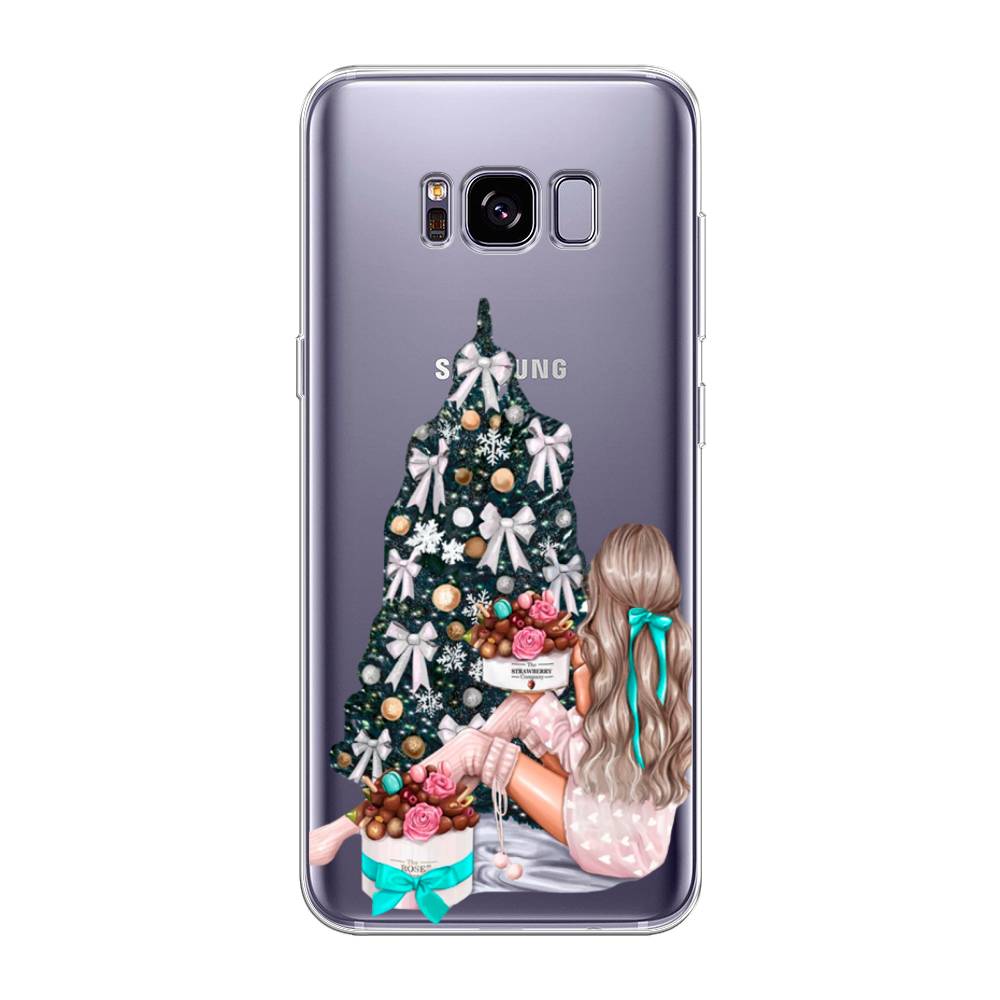 

Чехол на Samsung Galaxy S8 Plus "New Year", Зеленый;бежевый;голубой, 24850-5