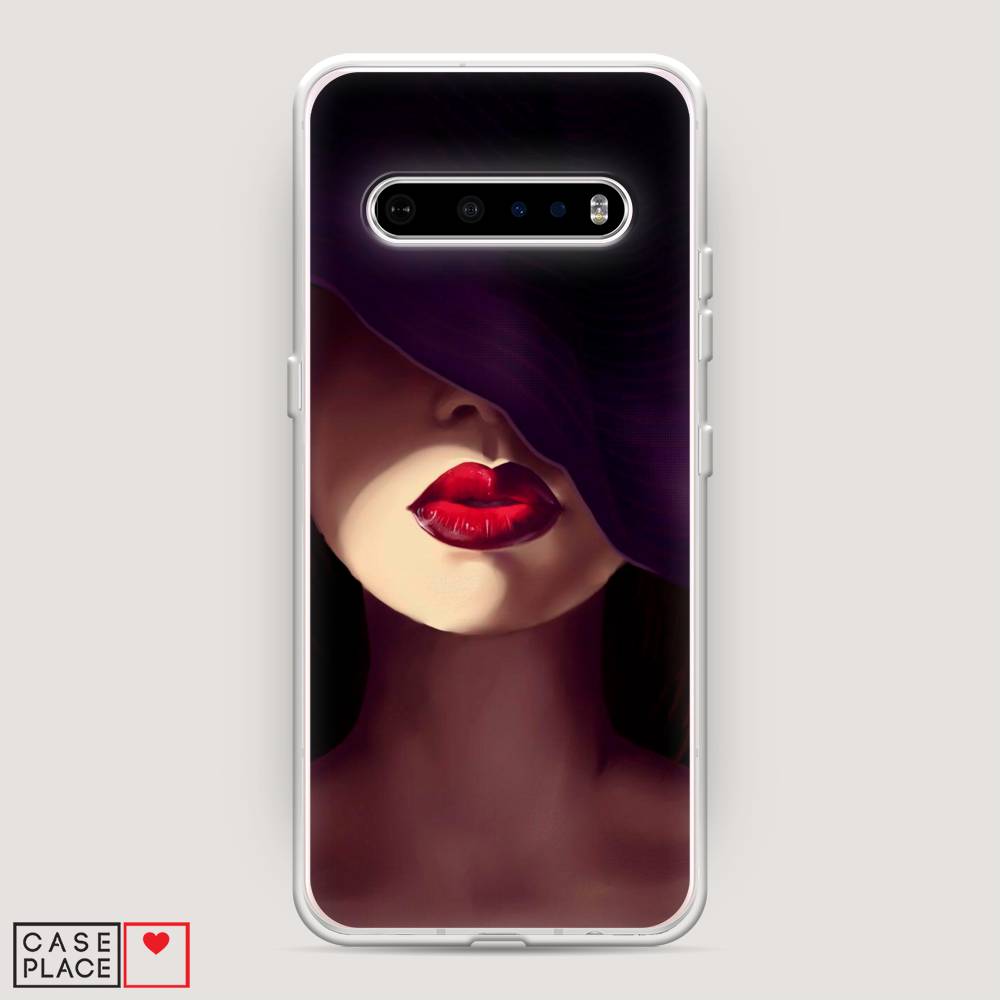 фото Чехол awog "красные губы" для lg v60 thinq 5g