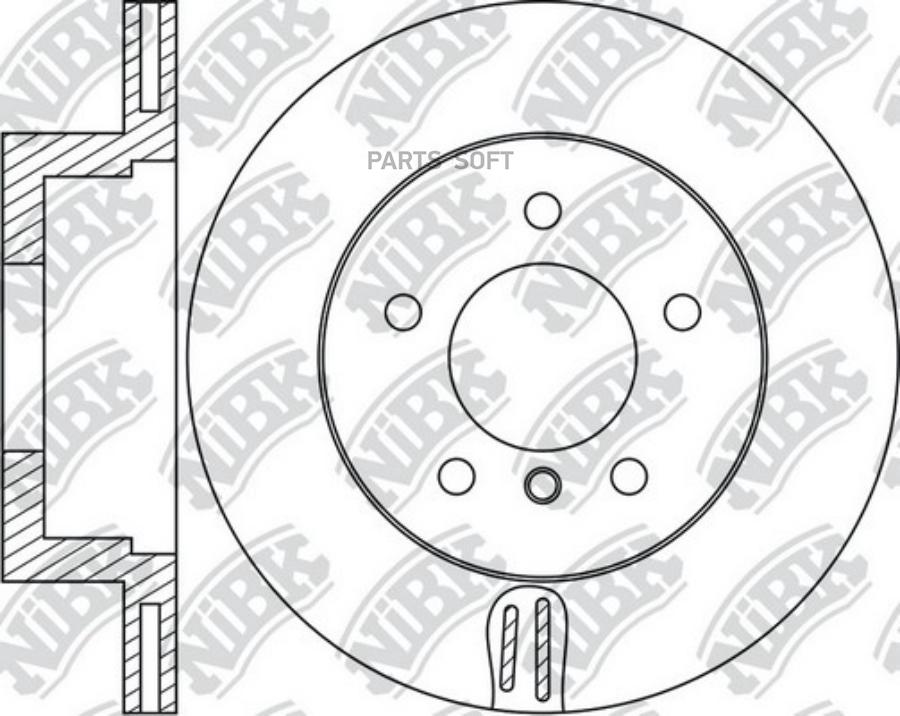 

Диск тормозной BMW 3 (F30) передний (1шт.) NIBK