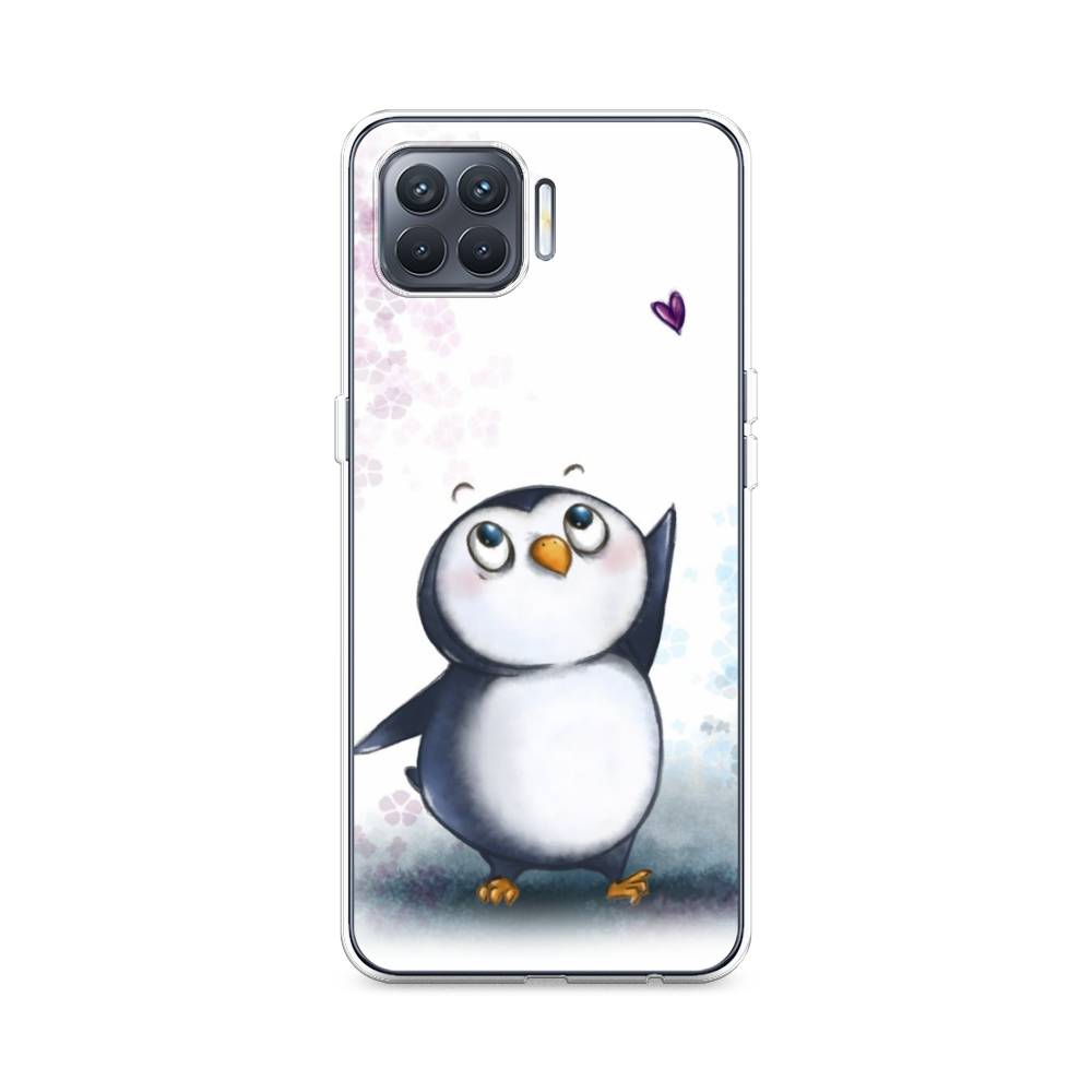 

Чехол Awog на Oppo Reno 4 lite "Пингвин и сердечко", Разноцветный, 254550-1