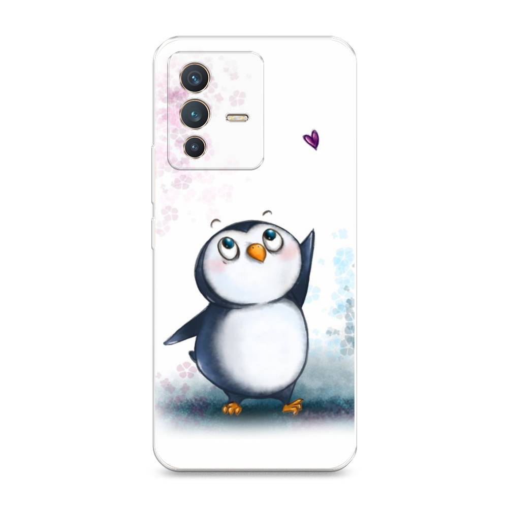 

Чехол Awog на Vivo V23 "Пингвин и сердечко", Разноцветный, 266050-1