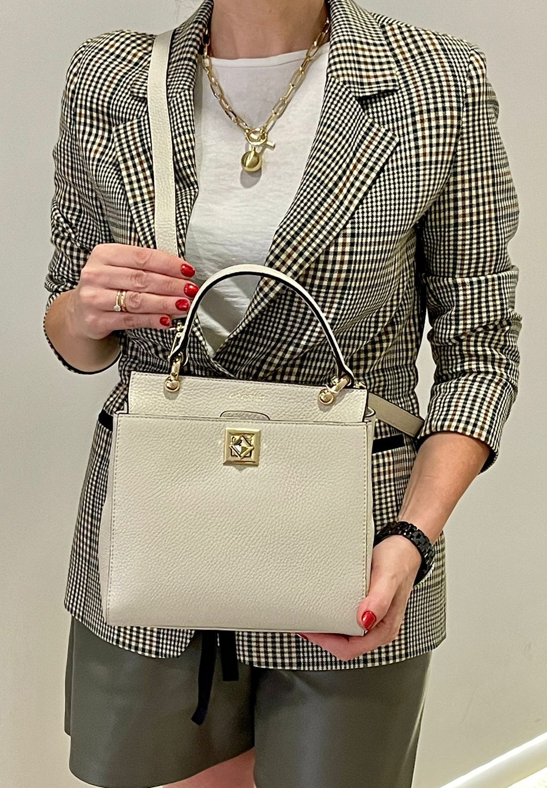 

Сумка женская Narvin 9805 polo beige, Бежевый, 9805