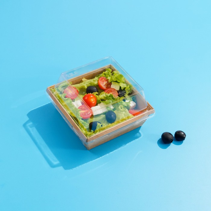 Коробка под бенто-торт, крафт, 11 х 11 х 8,5 см (5 шт.)