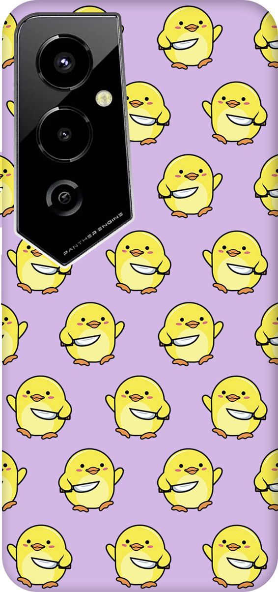 

Чехол на Tecno Pova 4 Pro "Chick With Knife" сиреневый, Фиолетовый;желтый, 158116