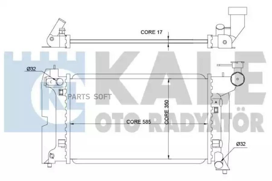 

Радиатор Двигателя Toyota Avensis/ Corolla KALE 366900