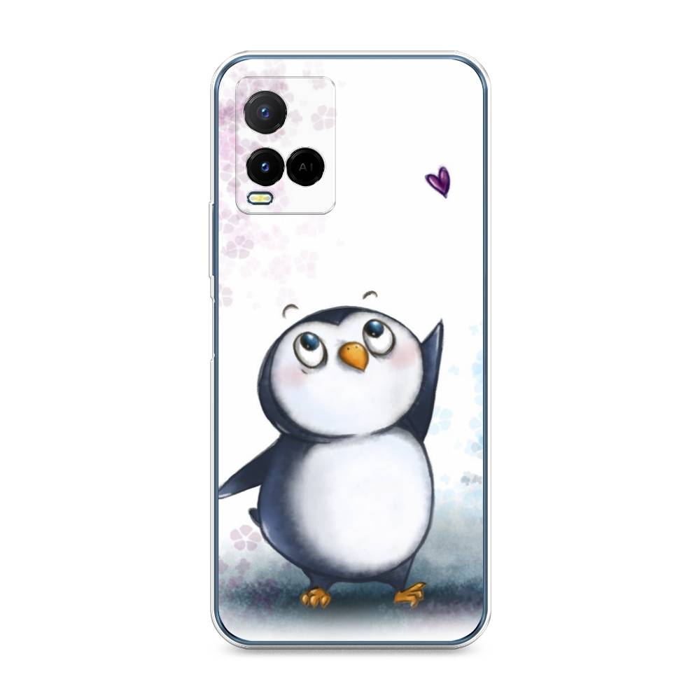 

Чехол Awog на Vivo Y21 "Пингвин и сердечко", Разноцветный, 265050-1