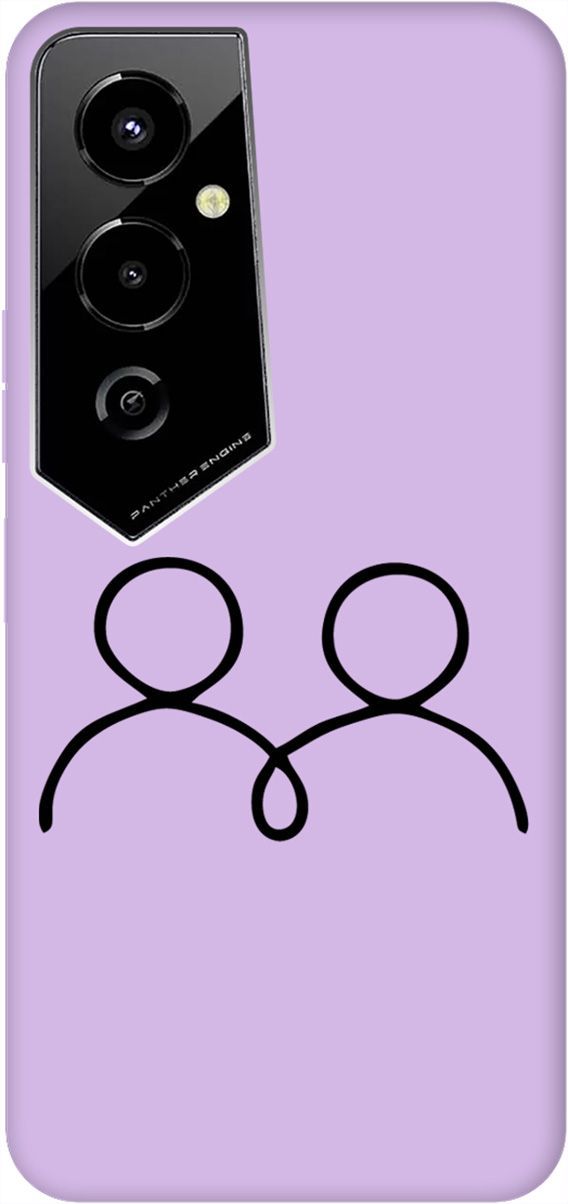 

Чехол на Tecno Pova 4 Pro с принтом "Couple Lines" сиреневый, Фиолетовый;серый, 158116