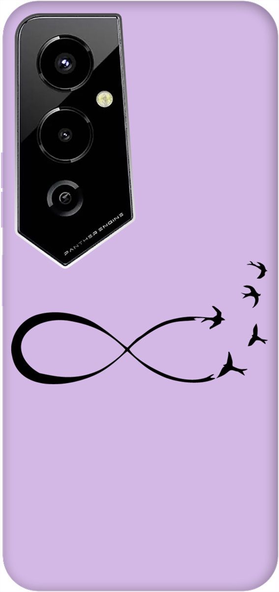 

Чехол на Tecno Pova 4 Pro с принтом "Infinity" сиреневый, Фиолетовый;черный, 158116