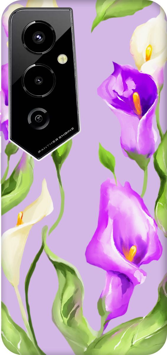 

Чехол на Tecno Pova 4 Pro "Amazing Callas" сиреневый, Фиолетовый, 158116