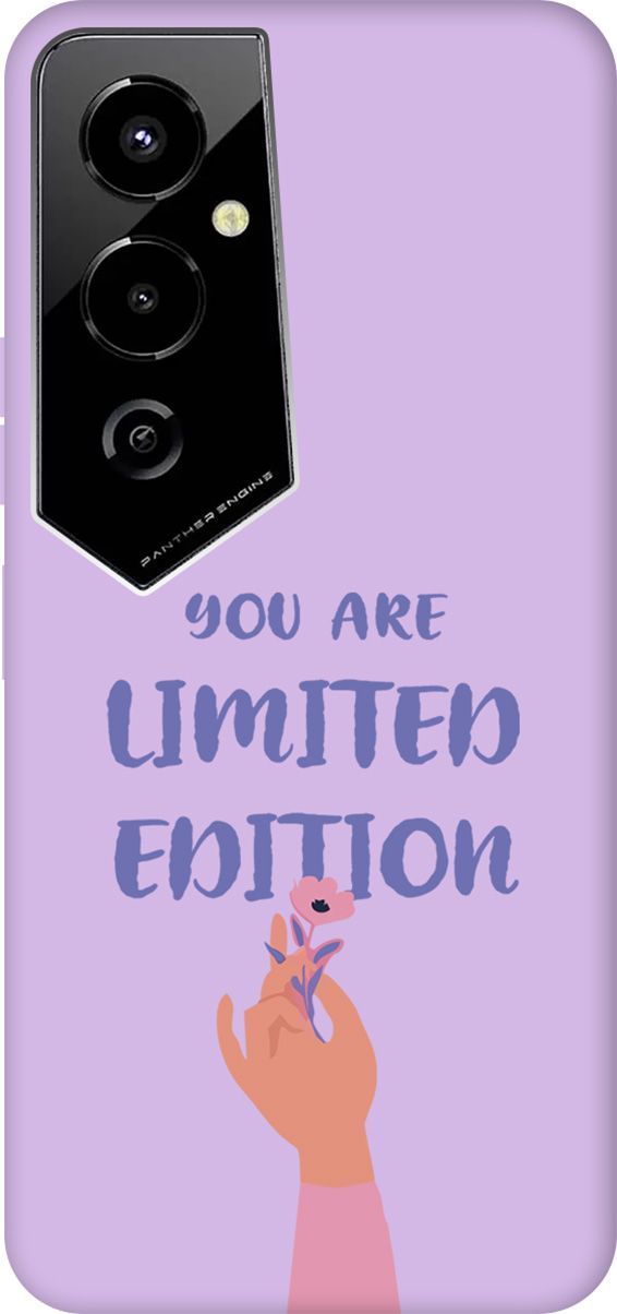 

Чехол на Tecno Pova 4 Pro с принтом "Limited Edition" сиреневый, Фиолетовый, 158115