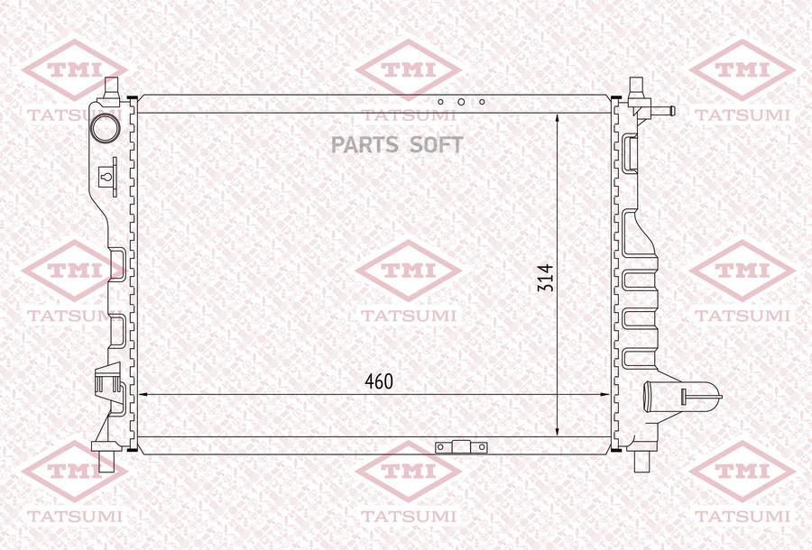 

Радиатор охлаждения Tatsumi tga1006