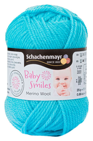 фото Пряжа schachenmayr 9807396 merino wool baby smiles (01065, turkis)