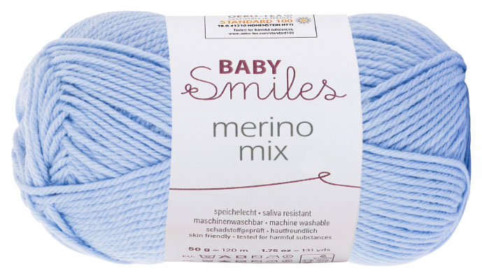 фото Пряжа schachenmayr 9807561 merino mix baby smiles (01054, hellblau)