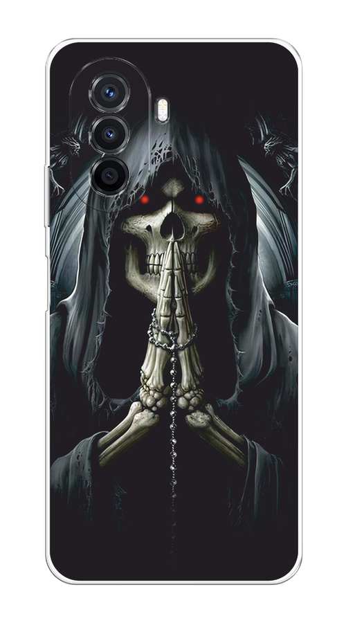 

Чехол на Huawei Nova Y70/Y71 "Молитва", Серый, 6122950-1