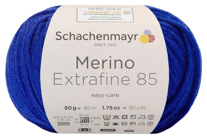 фото Пряжа schachenmayr 9807554 merino extrafine 85 (00253, enzian)