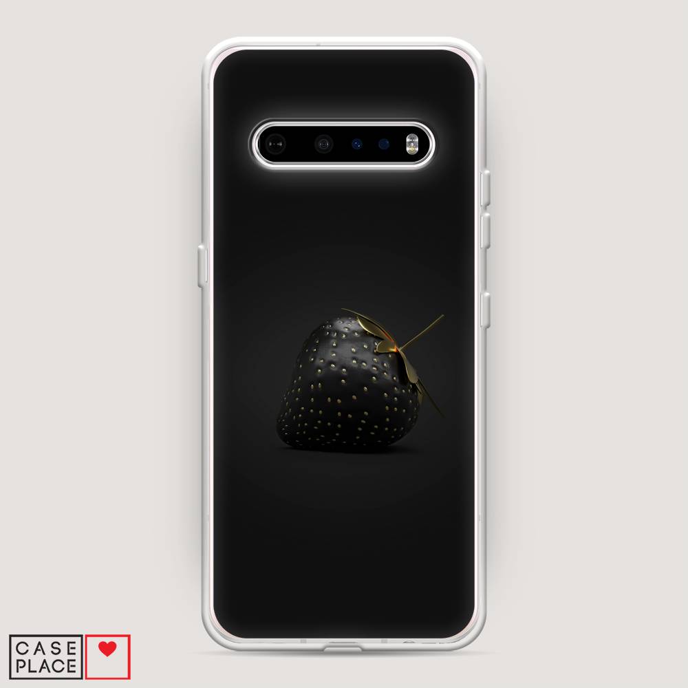 

Чехол Awog на LG V60 ThinQ 5G "Черная клубника", Золотистый;черный;серый, 84250-10