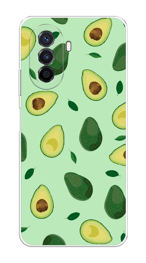 

Чехол на Huawei Nova Y70/Y71 "Blue avocado", Коричневый;зеленый, 6122950-1