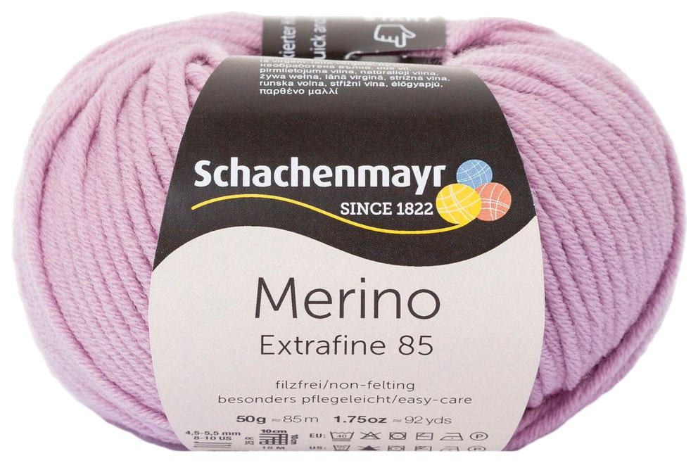 фото Пряжа schachenmayr 9807554 merino extrafine 85 (00245, flieder)