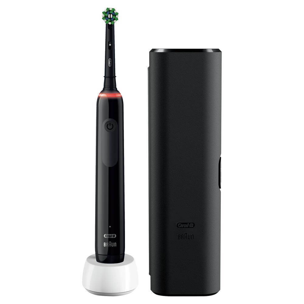 Электрическая зубная щетка Braun 3500/D505.513.3 CrossAction Black черный щётка зубная oral b io series 10 iom10 cosmic 7 режимов тип 3758 чёрный