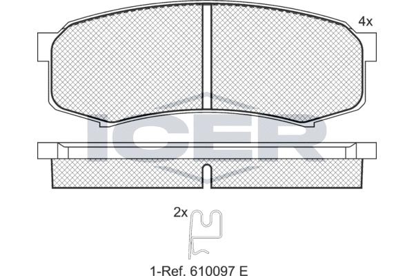 

Колодки Задние Toyota/Lexus/Mitsubishi Icer 141027 Icer арт. 141027