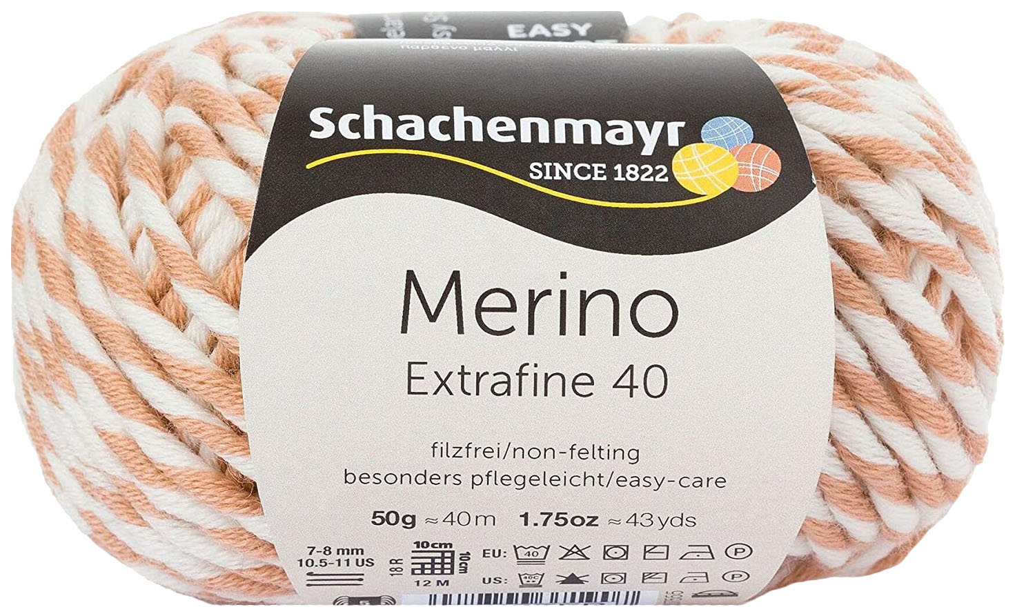 

Пряжа Schachenmayr 9807555 Merino Extrafine 40 (00382), Разноцветный, Merino Extrafine 40