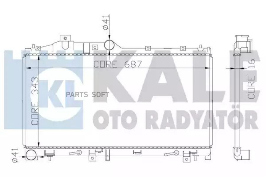 Радиатор двигателя SUBARU FORESTER/ IMPREZA/ LEGACY IV/ XV KALE 365000