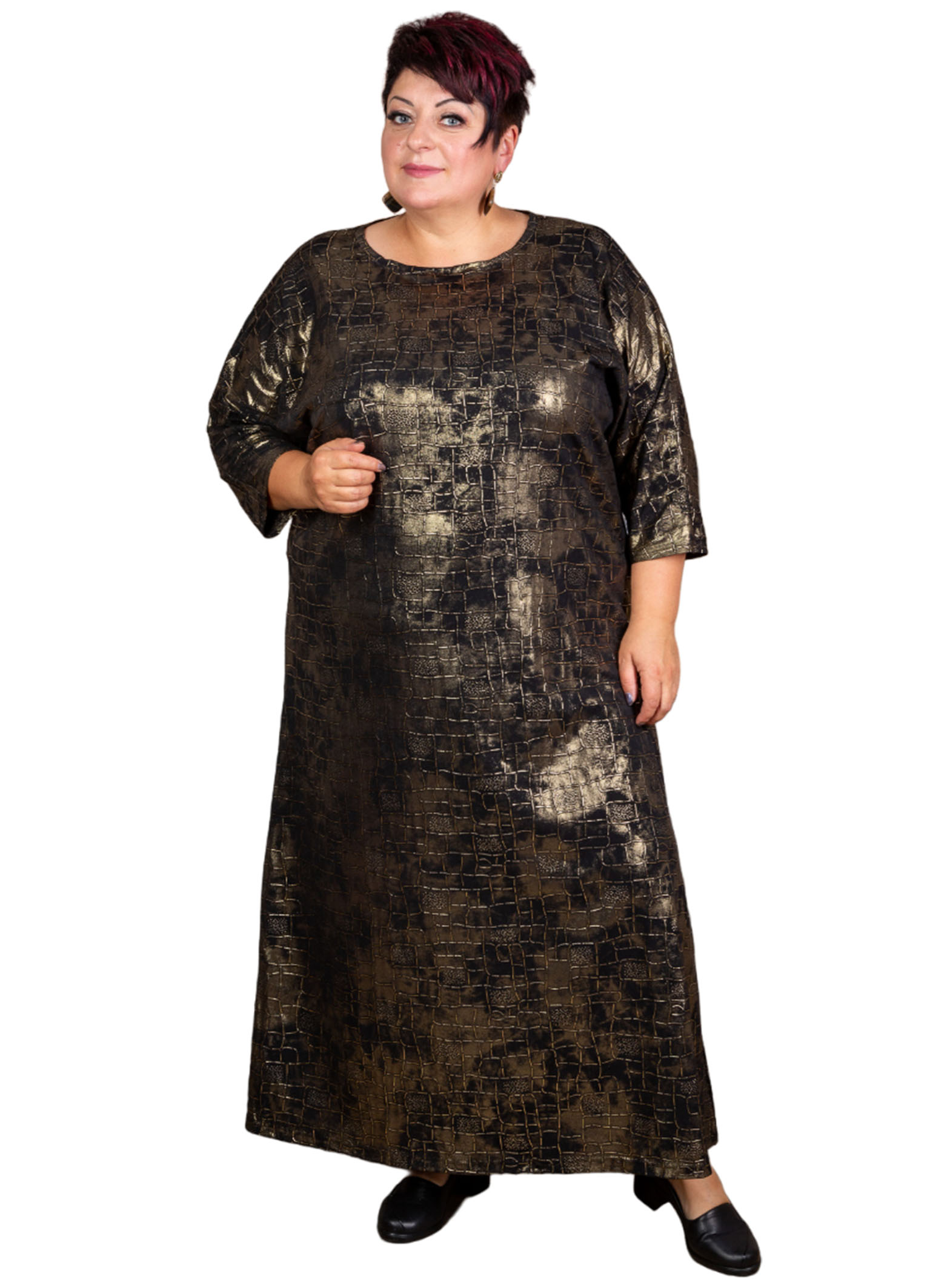 Платье женское Полное Счастье ОК-ПЛ-23-0310 черное 56 RU