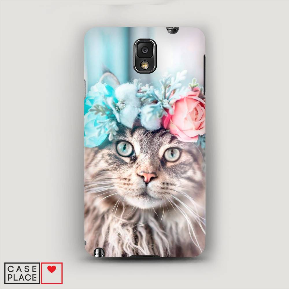 

Чехол Awog "Кот в венке" для Samsung Galaxy Note 3, 23320-1