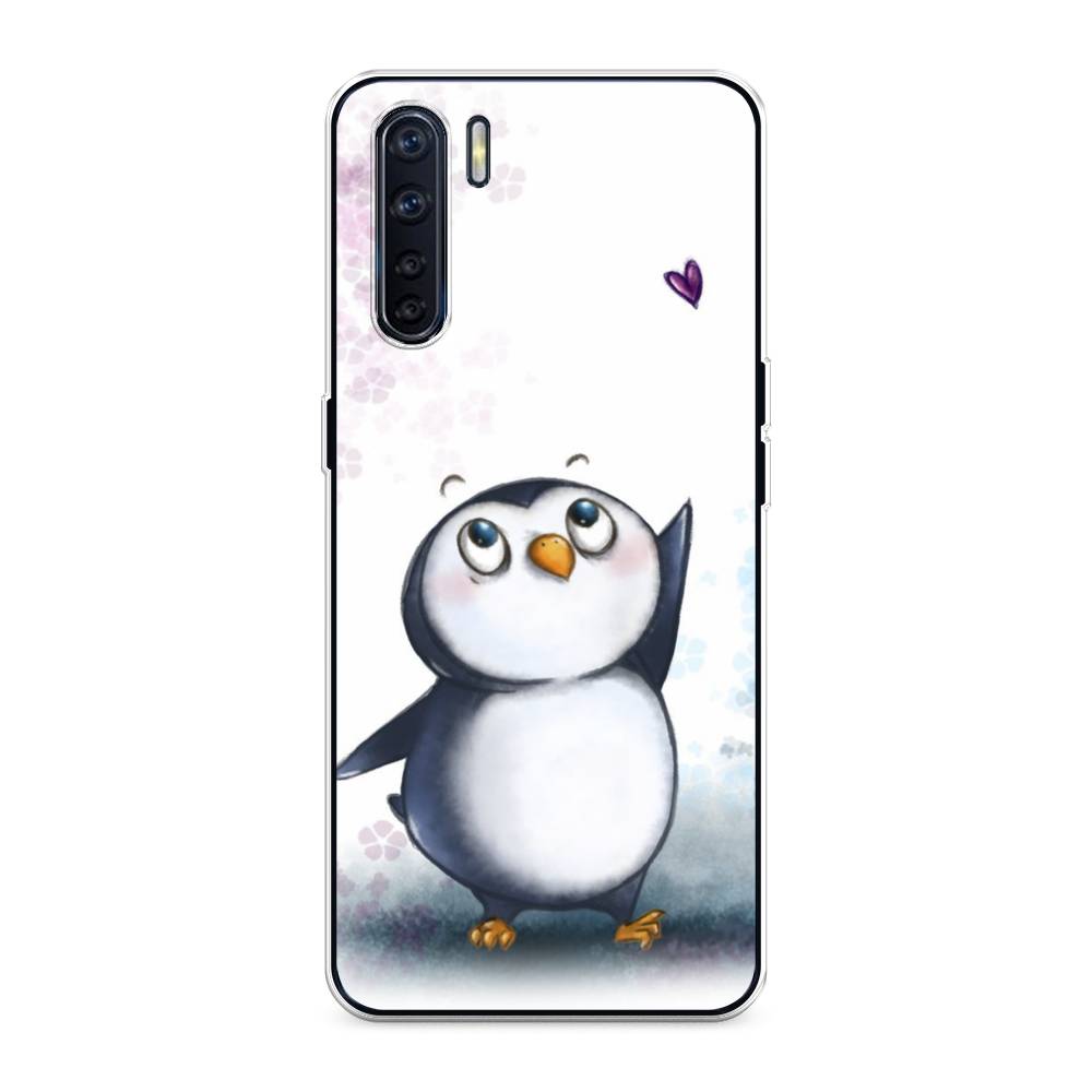 

Чехол Awog на Oppo A91 "Пингвин и сердечко", Разноцветный, 254250-1