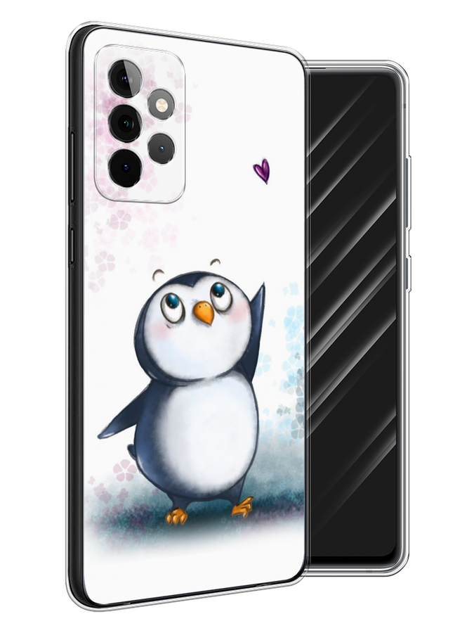 

Чехол Awog на Samsung Galaxy A72 / Самсунг A72 "Пингвин и сердечко", Разноцветный, 2101950-1