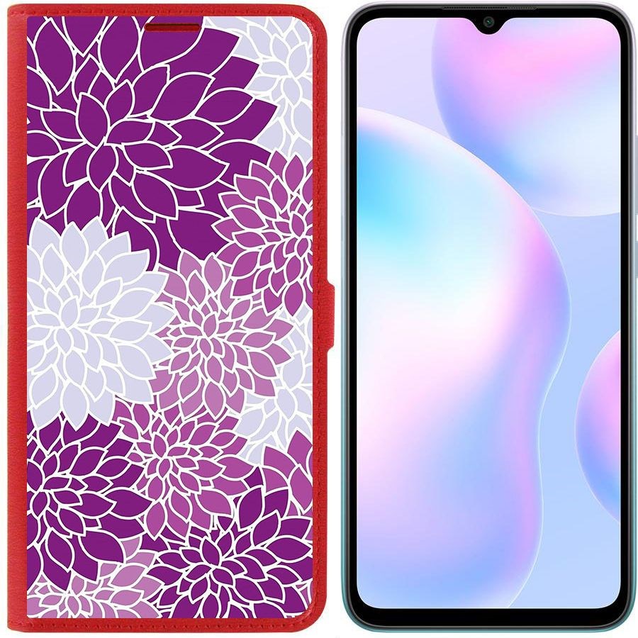 Чехол-книжка Eco Book для Xiaomi Redmi 9A Цветочный паттерн 2