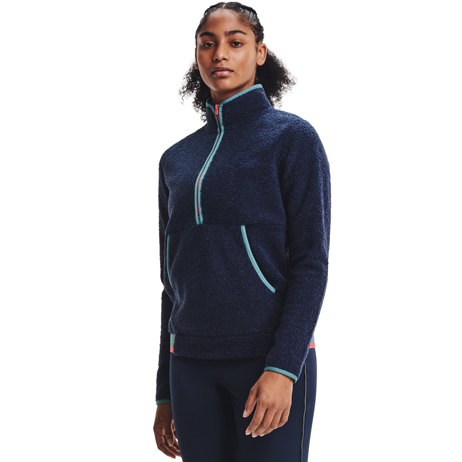 фото Толстовка женская under armour 1366355-410 синяя xl