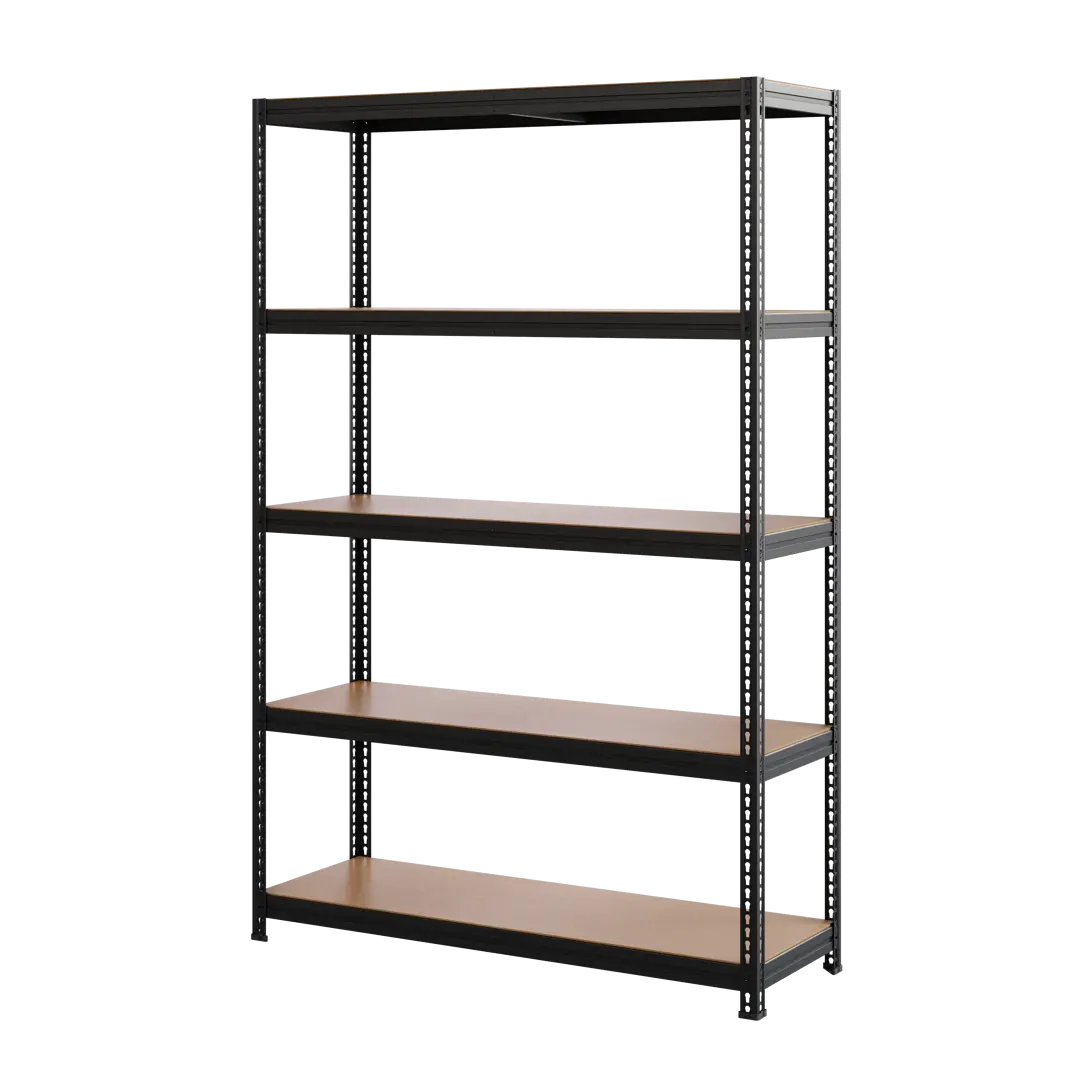 

Стеллаж MZ-Profil 5 полок 180x120x40 см нагрузка на полку до 170 кг металл цвет черный, Черный;бежевый