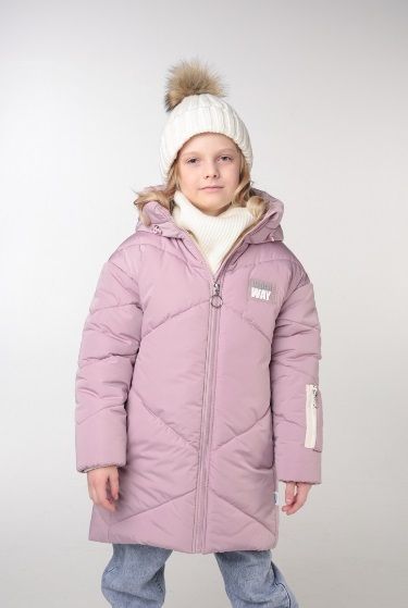 Пальто детское Boom 101433_BOG, розовый, 158