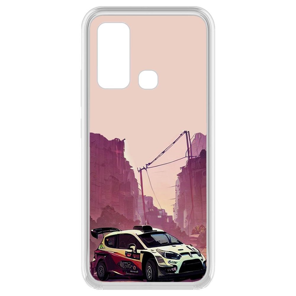 

Чехол-накладка Krutoff Clear Case Гоночный каньон для Vivo Y30