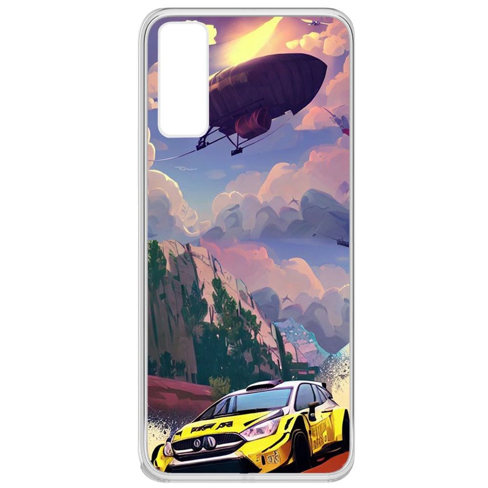 

Чехол-накладка Krutoff Clear Case Гонка для Vivo Y20