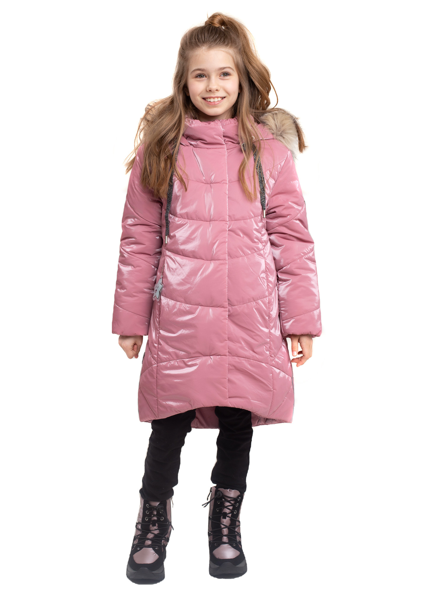 Пальто детское Batik 438-22з, розовый, 116