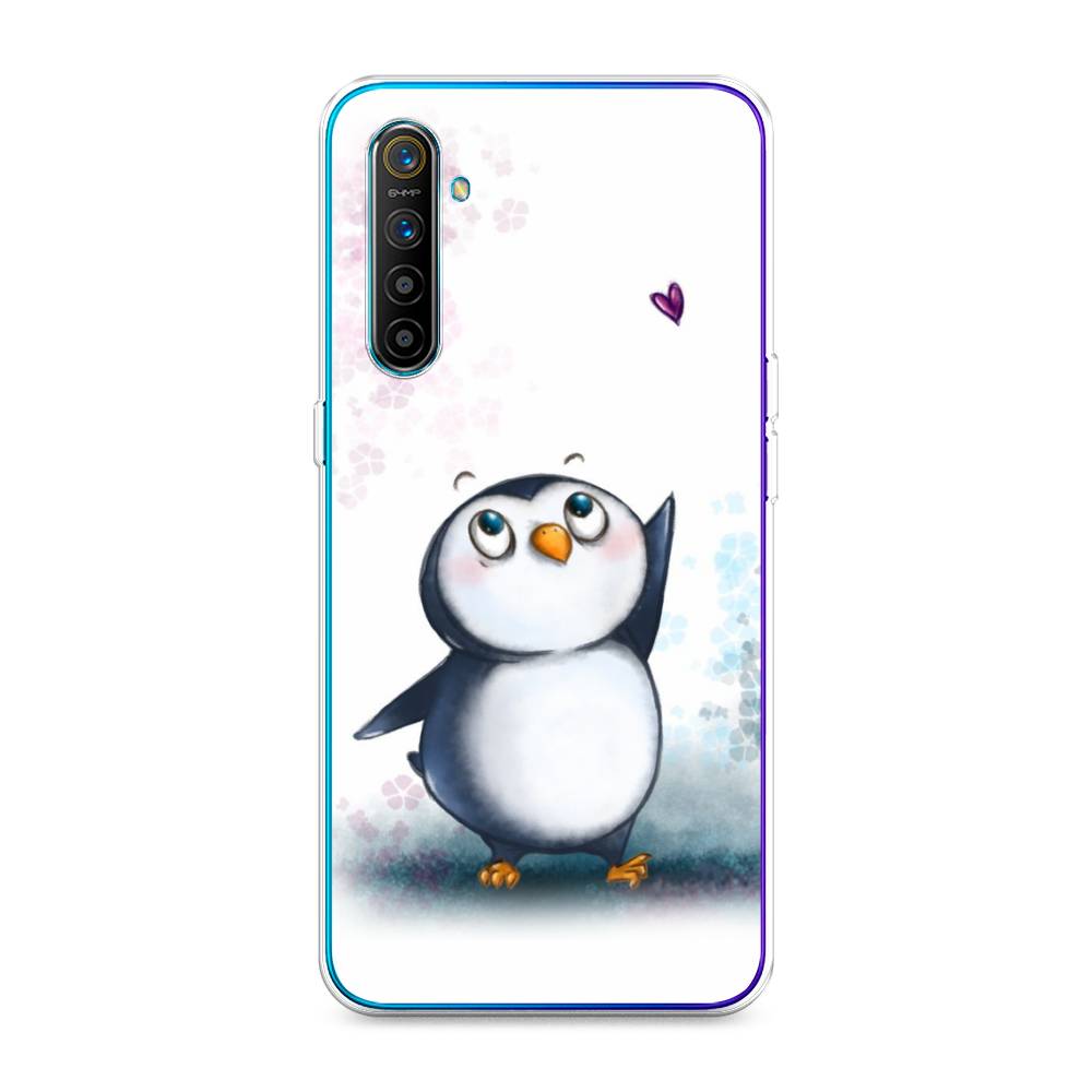 

Чехол Awog на Realme XT "Пингвин и сердечко", Разноцветный, 251450-1