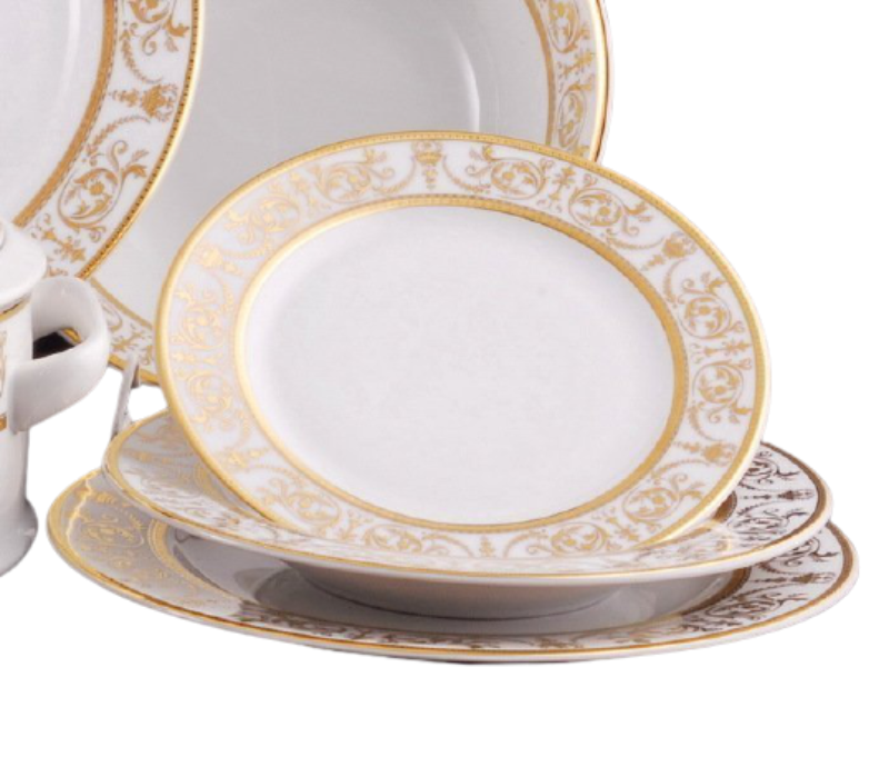 

Набор тарелок Leander Сабина Золотой орнамент, 18 пр.