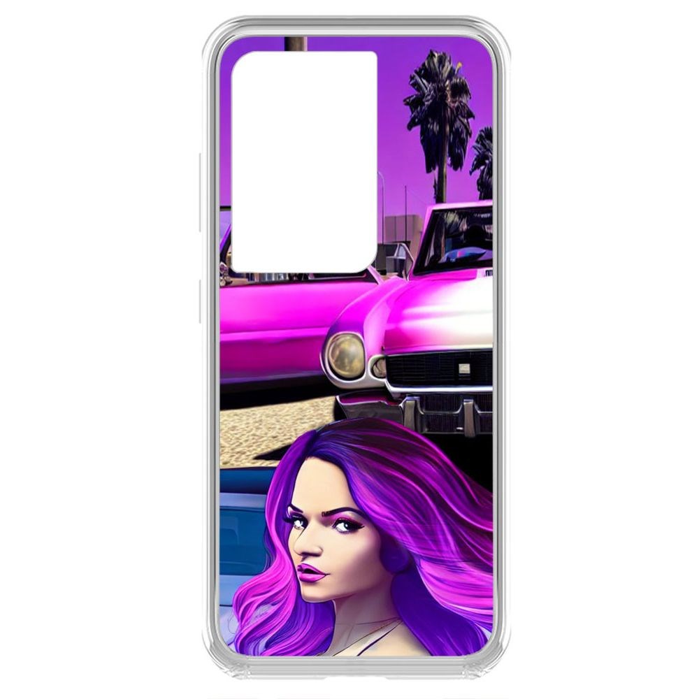 

Чехол-накладка Krutoff Clear Case Жизнь в розовом для Samsung Galaxy S21 Ultra (G998)