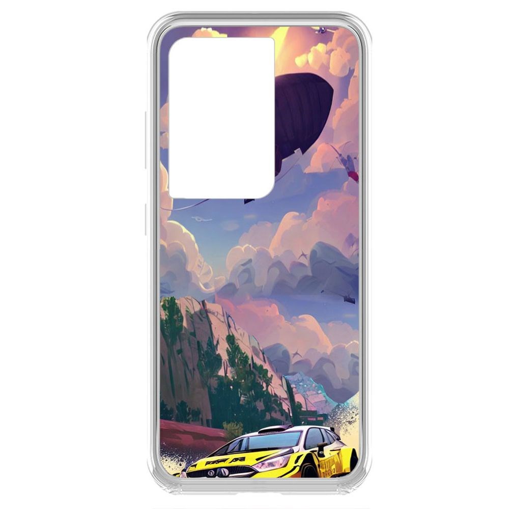 

Чехол-накладка Krutoff Clear Case Гонка для Samsung Galaxy S21 Ultra (G998)
