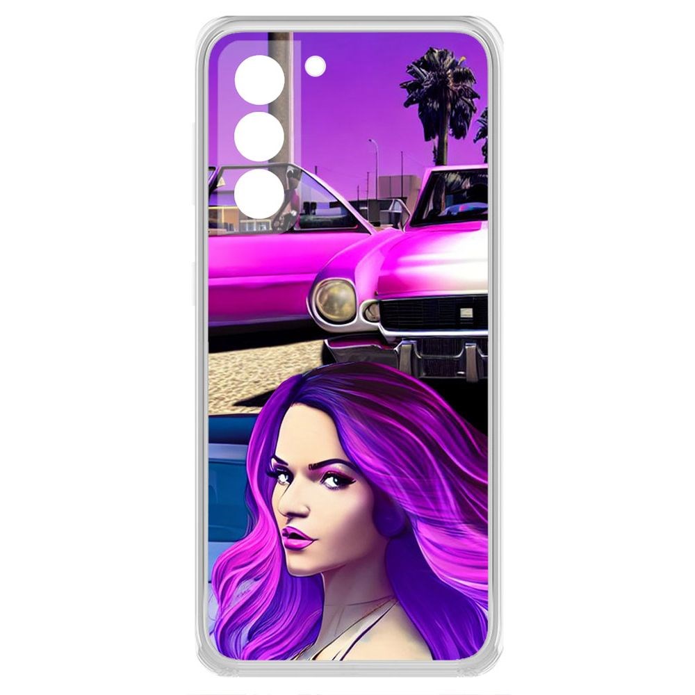 

Чехол-накладка Krutoff Clear Case Жизнь в розовом для Samsung Galaxy S21+ (G996)