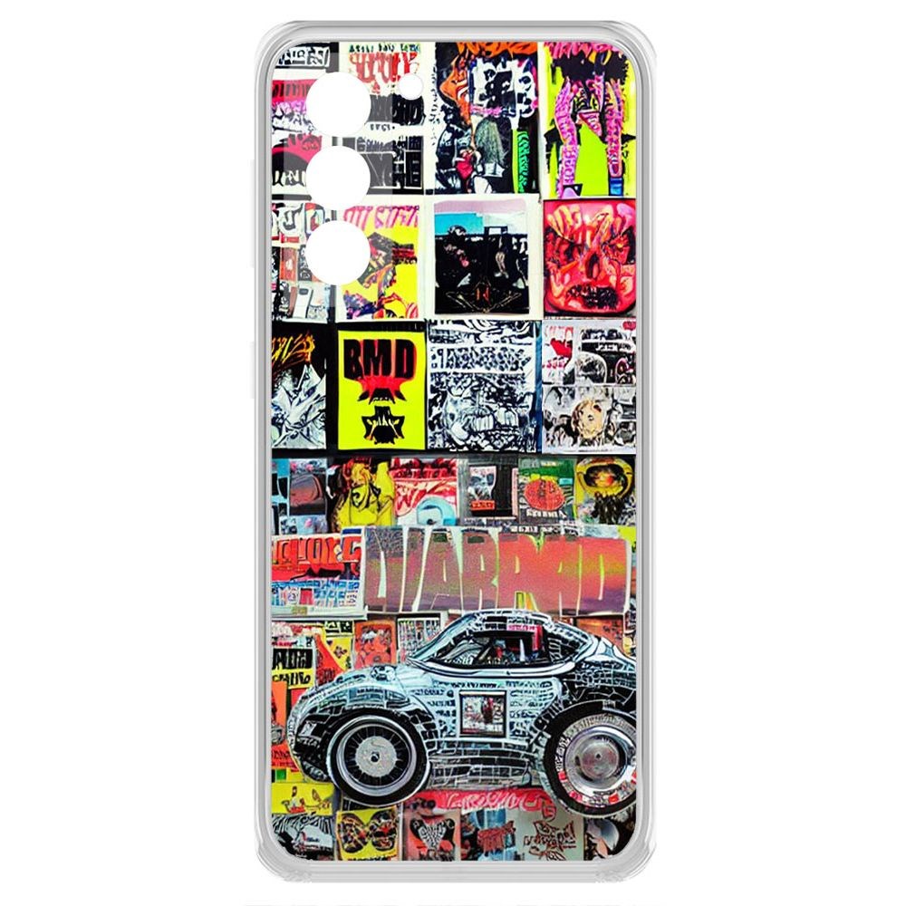 

Чехол-накладка Krutoff Clear Case Автопамфлет для Samsung Galaxy S21+ (G996)