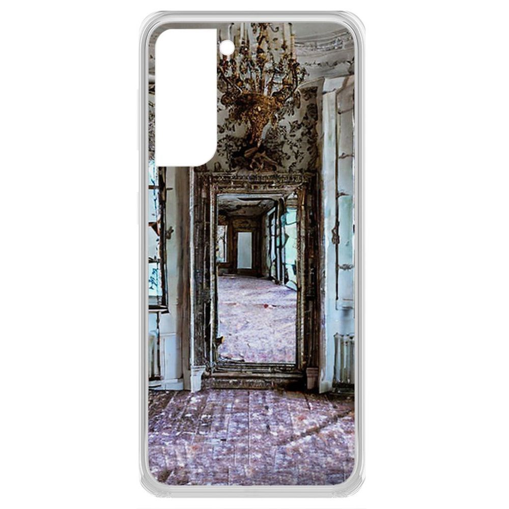 

Чехол-накладка Krutoff Clear Case Заброшенный особняк для Samsung Galaxy S21 (G991), Прозрачный